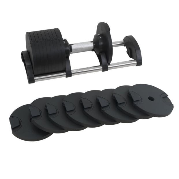 Powertrain Eon 36kg Dial-Up Adjustable Dumbbell Home Gym Weights Image 6