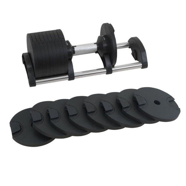 Powertrain Eon 36kg Dial-Up Adjustable Dumbbell Home Gym Weights Image 7