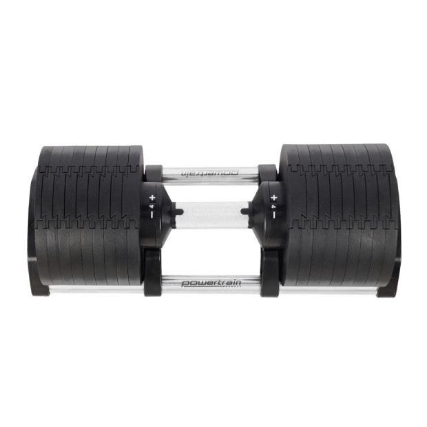 Powertrain Eon 2 x 45kg Adjustable Dumbbells Home Gym 9 Strength Training Safety Lock System Building & Fitness Workouts Image 3