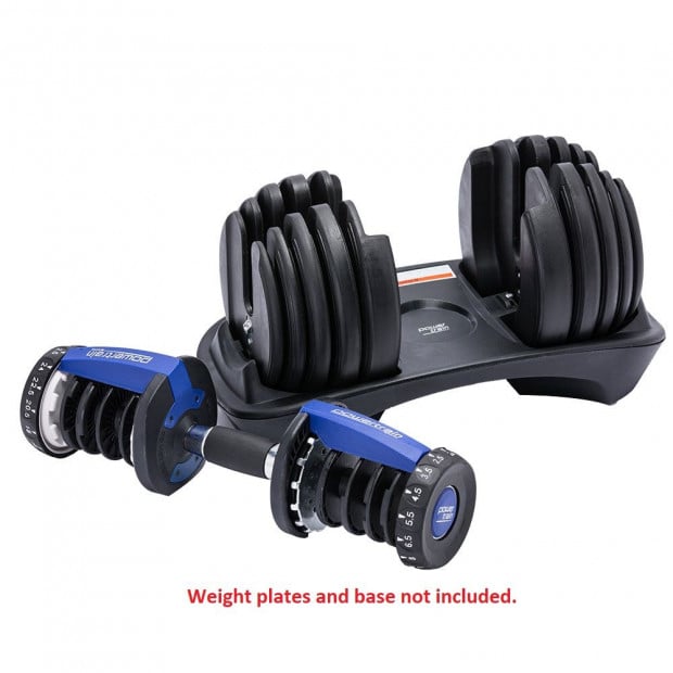 1x Powertrain Adjustable Home Gym Handle for 24kg Blue Dumbbell only Image 2