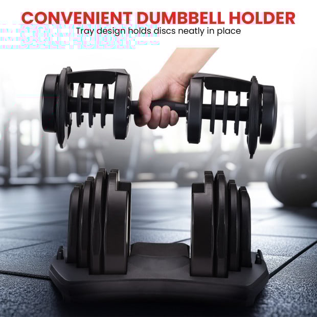 Powertrain 40kg Gen3 Adjustable Dumbbell Home Gym Weights Image 4