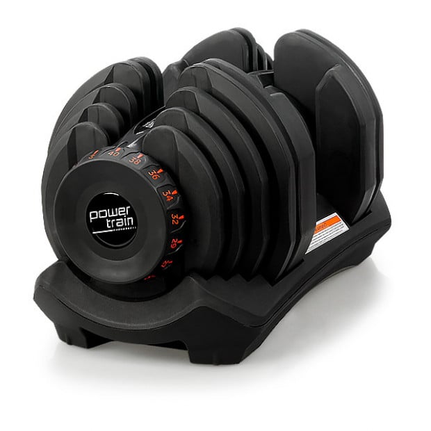 Powertrain 40kg Adjustable Dumbbell Home Gym Weights