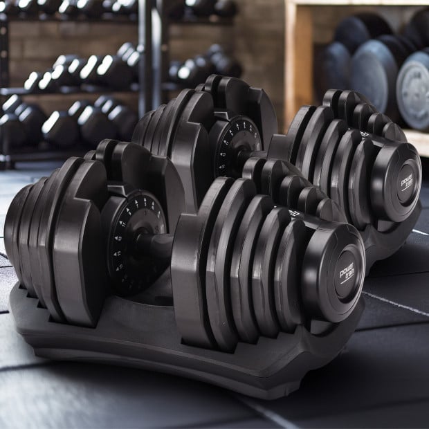 Powertrain 80kg Gen3 Adjustable Dumbbell Home Gym Weights Image 5