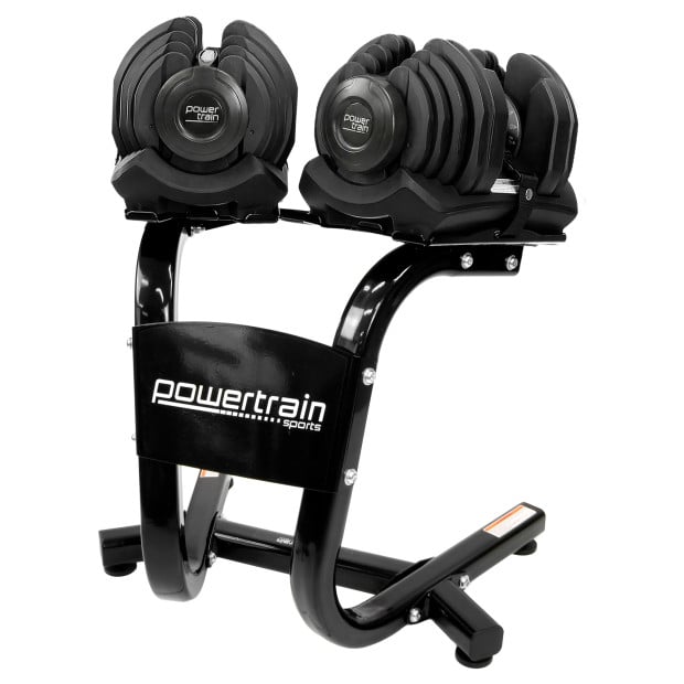 Powertrain 80kg Gen3 Adjustable Dumbbell Home Gym Weights with Stand Image 7