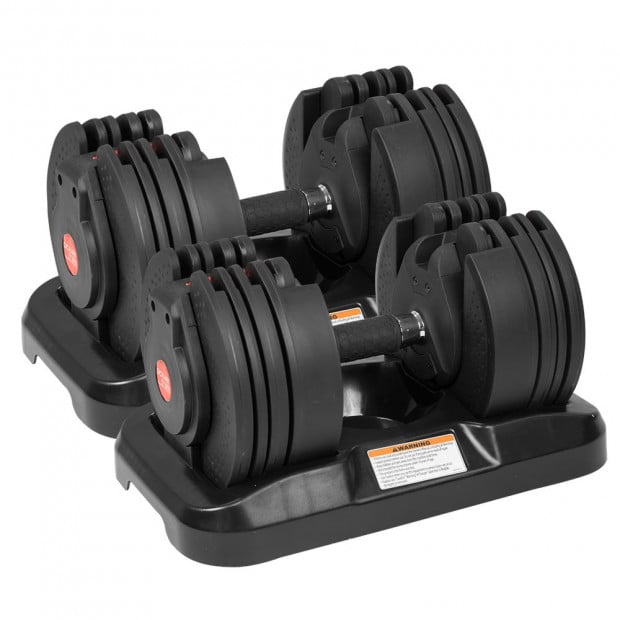 2x Gen2 Powertrain Adjustable Home Gym Dumbbells