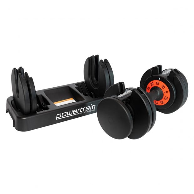 Powertrain GEN2 Pro 25kg Adjustable Dumbbell Weights Image 6