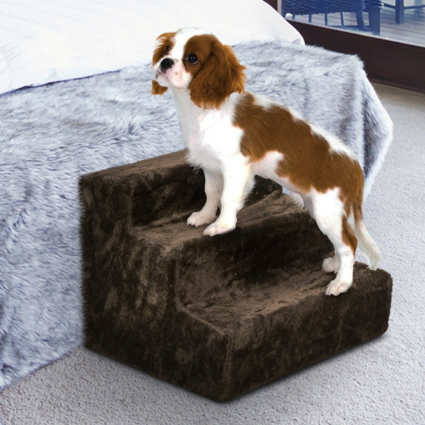 31cm Doggy Steps Stairs Ladder - Dark Brown