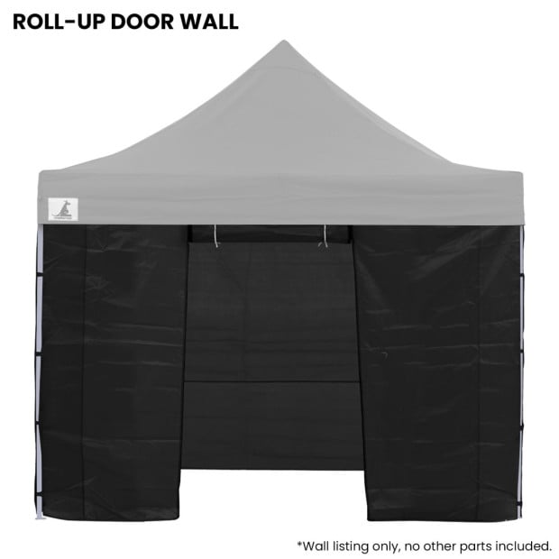 Wallaroo 3x3 Gazebo Black Pop-Up Replacement Door Wall Marquee Image 2