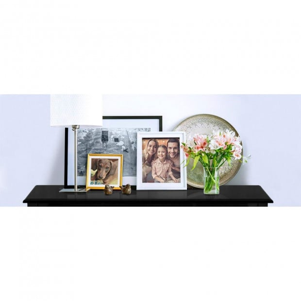 Hallway Console Table Hall Side Dressing Entry Display 3 Drawers Black Image 6