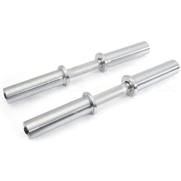 Pair Olympic 50mm Dumbbell Weight Bars Image 3