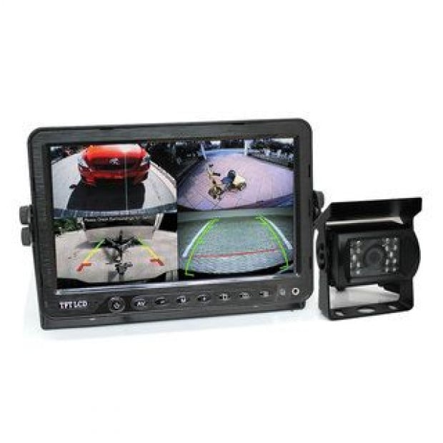 Elinz 7in Dvr Monitor 4ch Realtime Vehicle Reversing Recording Ccd Image 2