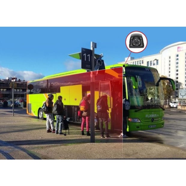 Quadscreen 7in DVR 4 Camera 360d View 12V 24V 800TVL Image 5