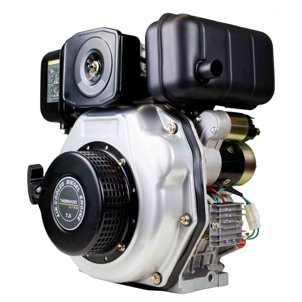 Diesel 296cc Electric Start Stationary Motor 7HP Engine - 19mm Q Shaft