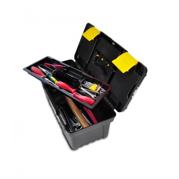 3-piece Tool Box Set With Organiser Trays Image 2