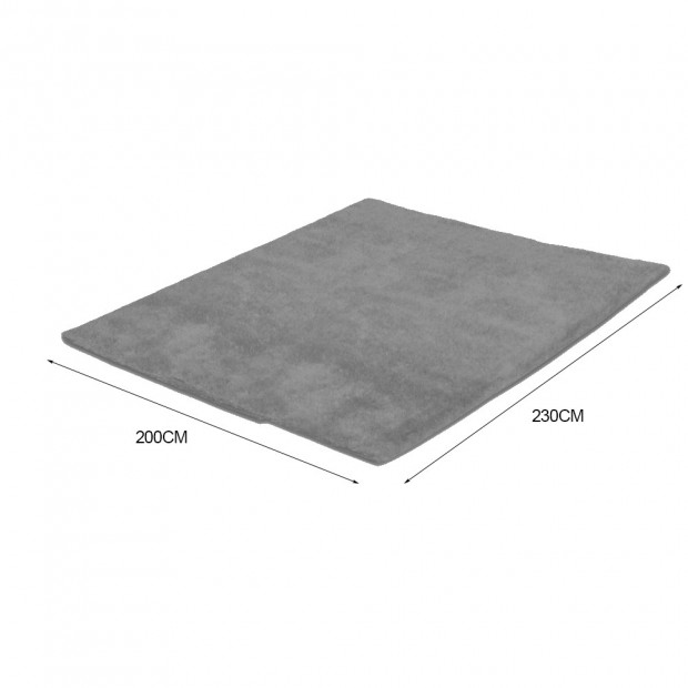 New Designer Shaggy Floor Confetti Rug Cream 200x230cm Image 4