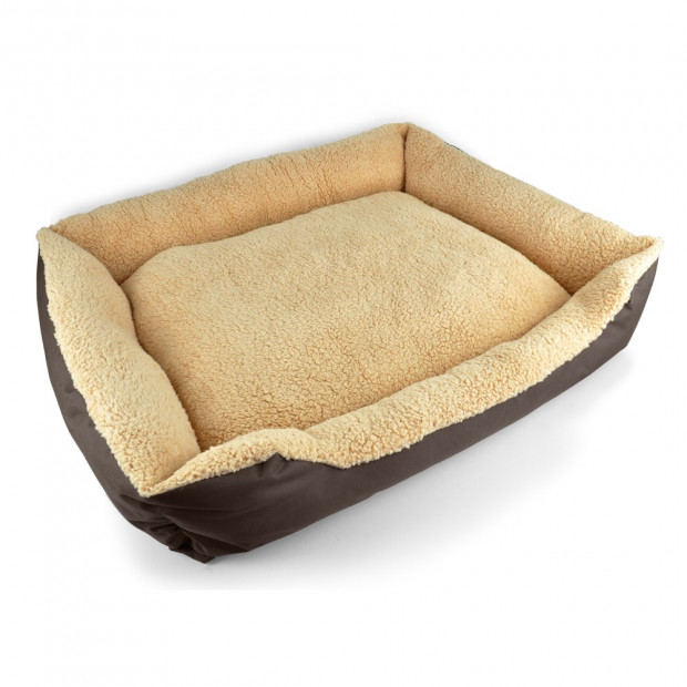 Deluxe Soft Washable Dog Cat Pet Warm Basket Bed Brown Xl Image 2