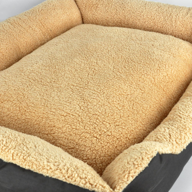 Deluxe Soft Washable Dog Cat Pet Warm Basket Bed Brown Xl Image 5