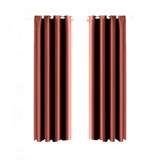 1 Panel Blockout Curtains Panels Chocolate 240x230cm