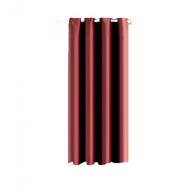 Single Panel Blockout Curtains Panels Burgundy 140x230cm