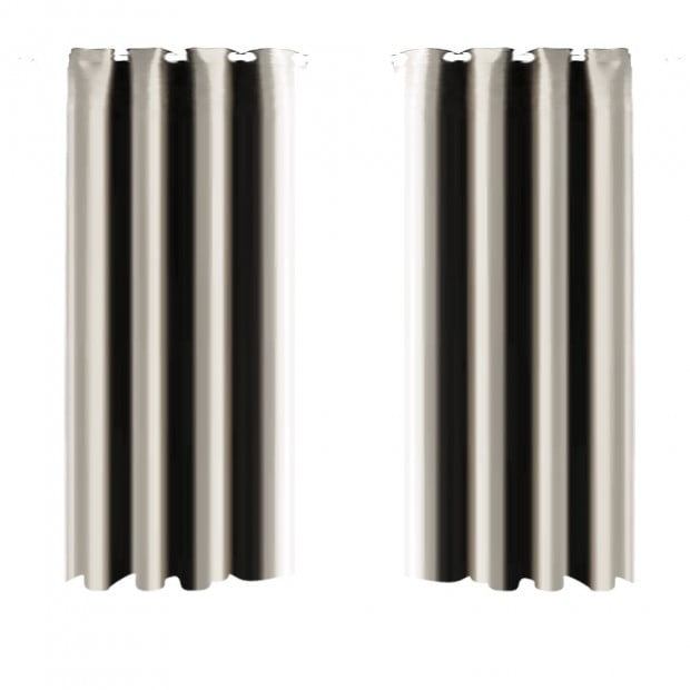 1 Pair Blockout Curtains Panels Beige 180x230cm