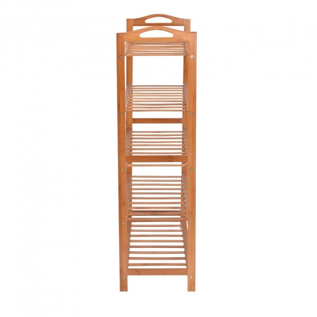 5 Tier Wooden Shoe Rack Image 5