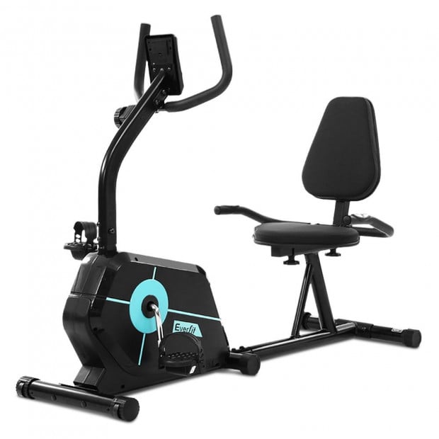 Magnetic Recumbent Exercise Bike Fitness Cycle Trainer Gym Equipment Image 3