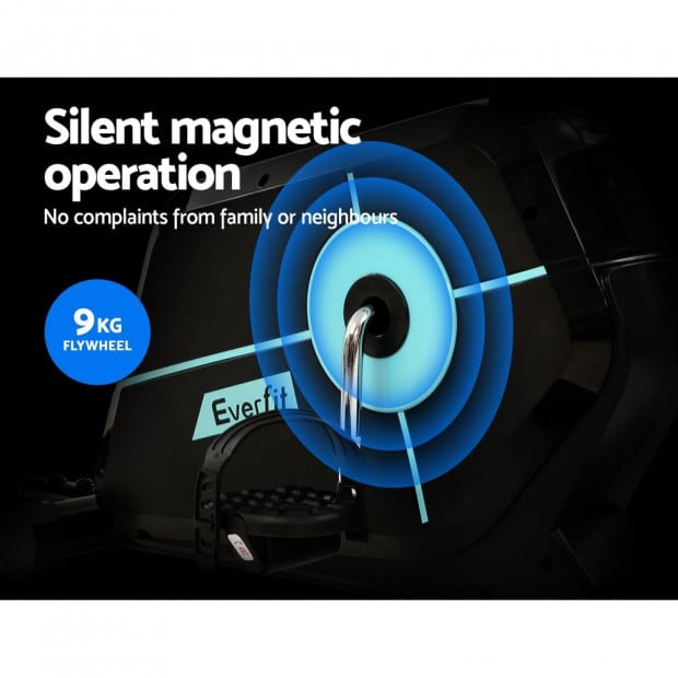 Magnetic Recumbent Exercise Bike Fitness Cycle Trainer Gym Equipment Image 4