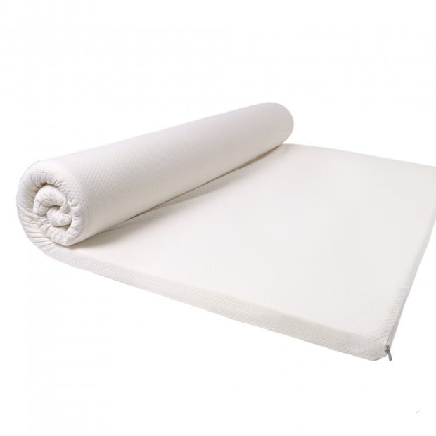 High Density Memory Foam Mattress Topper With Polyester Cover Queen Image 2