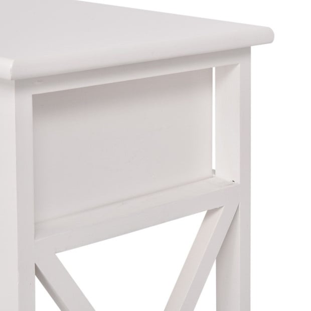 2x Bedside Tables Drawers Side Table Cabinet Nightstand Bedroom Image 6