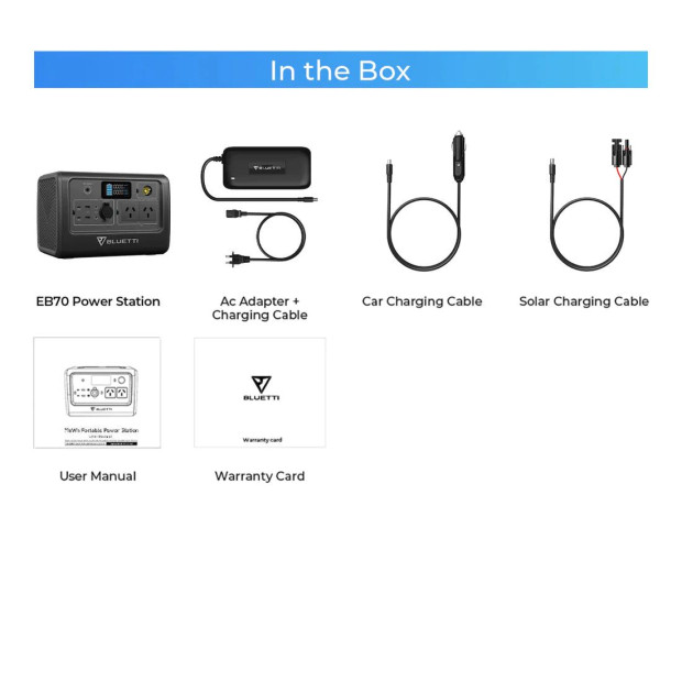 BLUETTI EB70 Portable Power Station | 1000W 716Wh Image 7