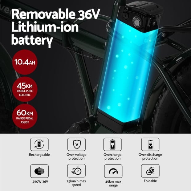 20 Inch Folding Electric Bike Urban City Bicycle Ebike Rechargeable Image 6