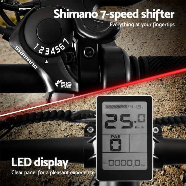 26 Inch Electric Bike Mountain Bicycle Ebike Built-in Battery 250w Image 6
