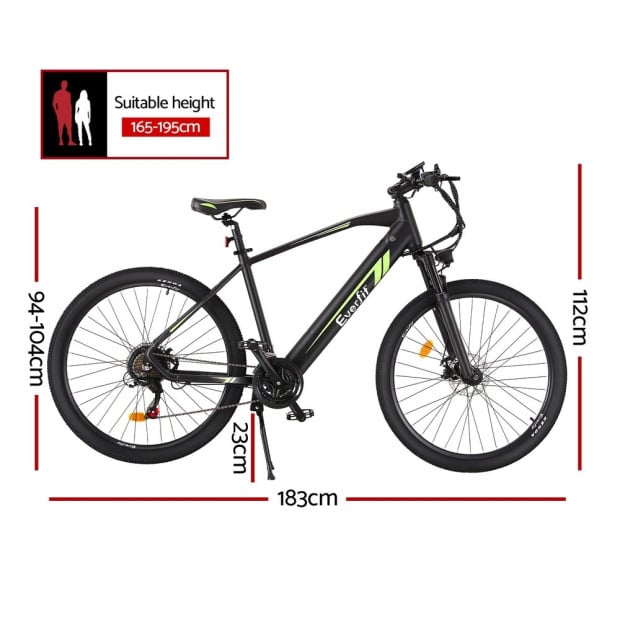 27.5 Inch Electric Bike Mountain Bicycle Ebike Battery 21 Speed Image 2