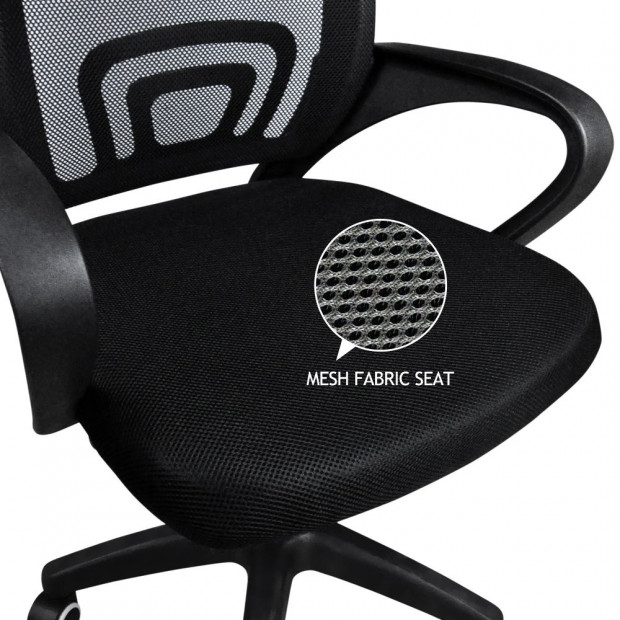 Design Ergonomic Mesh Computer Office Desk Mid-back Task Chair Image 4