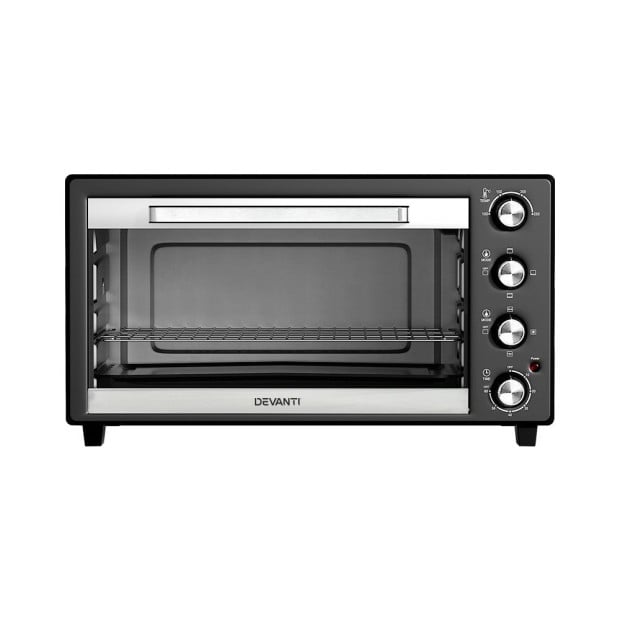 45L Electric Convection Oven Bake Benchtop Rotisserie Grill Image 3