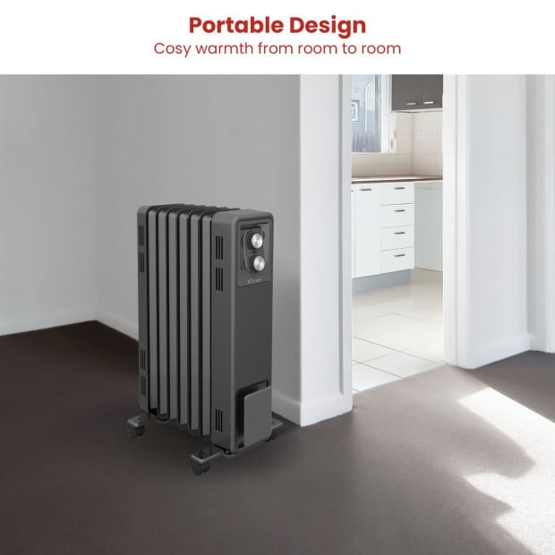 Dimplex Oil Free 1.5kW Column Heater w/ Thermostat in Black Image 4