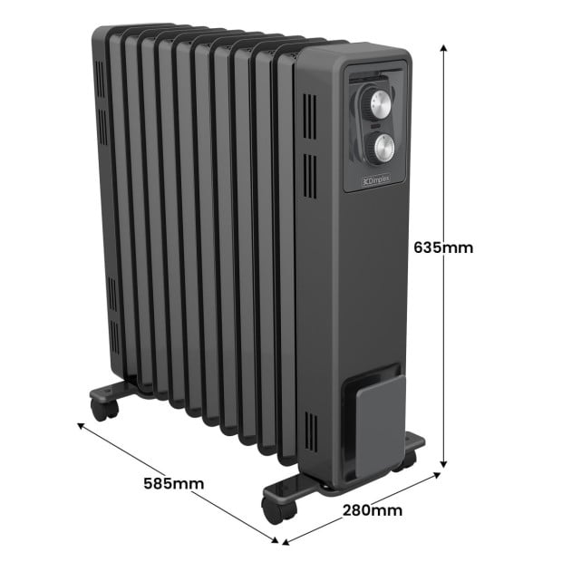 Dimplex Oil Free 2.4kW Column Heater w/ Thermostat in Black Image 4
