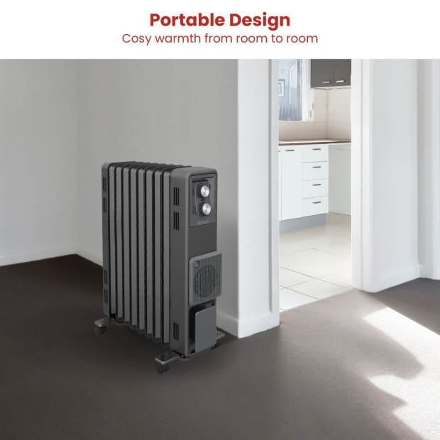 Dimplex Oil Free 2.4kW Column Heater w/ Thermostat and Turbo Fan in Black Image 5