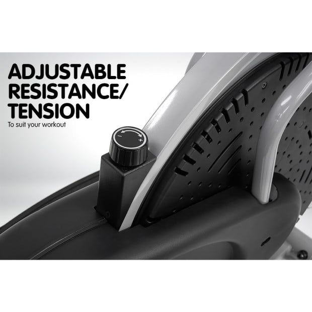 6-in-1 Powertrain Elliptical Exercise Bike with Weights and Twist Disc Image 12