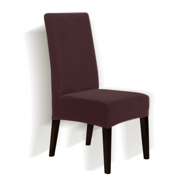 8 Pcs Stretch Short Corduroy Dining Chair Cover Machine Washable