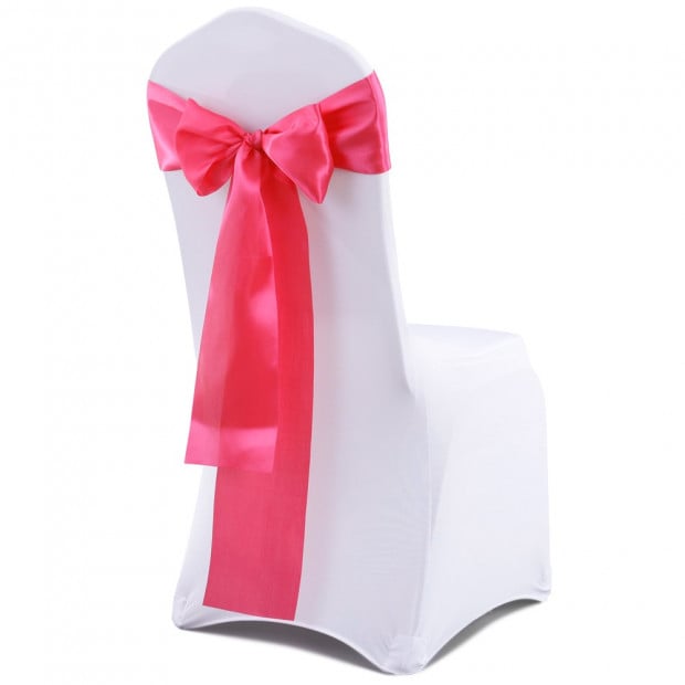 20 Pcs Wedding Party Event Home Decoration Satin Chair Sashes Mauve