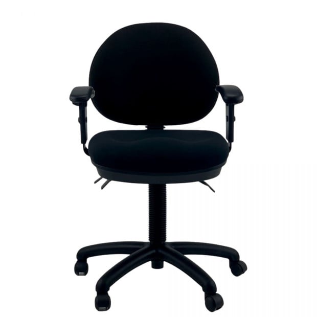 DEWEY Medium Back Adjustable Arms Handwheel School Office Chair Image 2