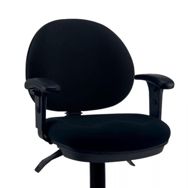 DEWEY Medium Back Adjustable Arms Handwheel School Office Chair Image 4