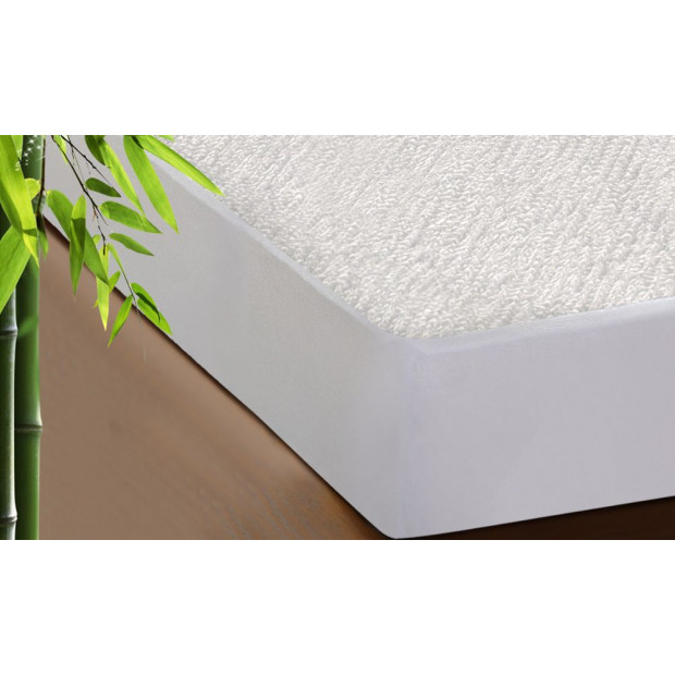 DreamZ Waterproof Mattress Protector with Bamboo Cover King Single