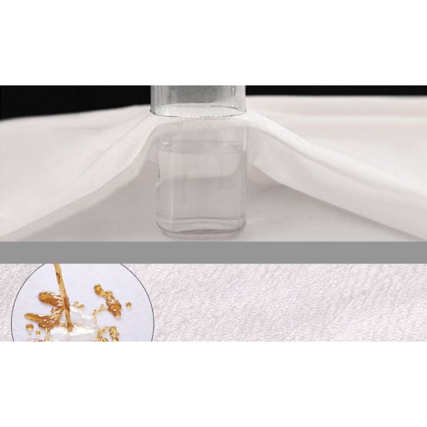 DreamZ Waterproof Mattress Protector with Bamboo Fibre Cover Queen Image 3