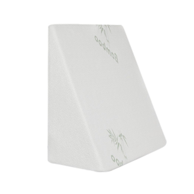 Wedge Pillow Memory Foam Cushion Back Neck Support Bamboo Cover 30cm Image 2