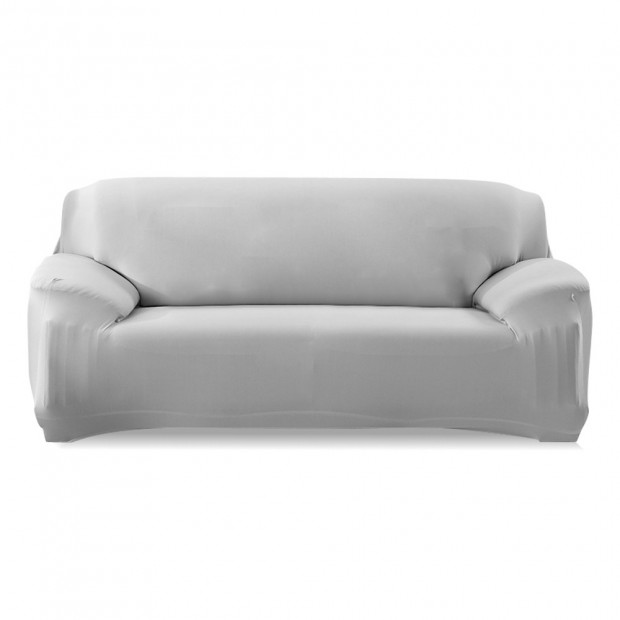 Easy Fit Stretch 2 Seater Couch Sofa Slipcover Protector Cover Grey