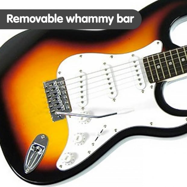 Karrera Full Size Electric Guitar - Sunburst Image 4