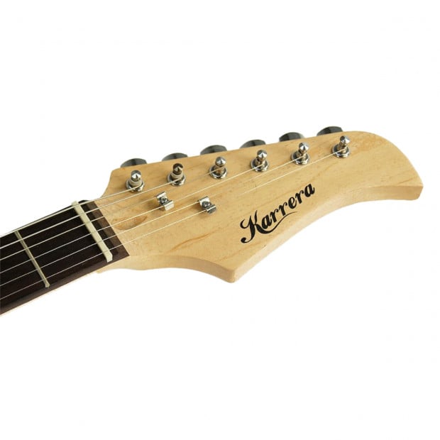 Karrera Electric Guitar Music 6-String Instrument Full Size Blue Image 5
