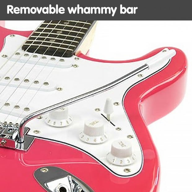 Karrera Full Size Electric Guitar - Pink Image 5